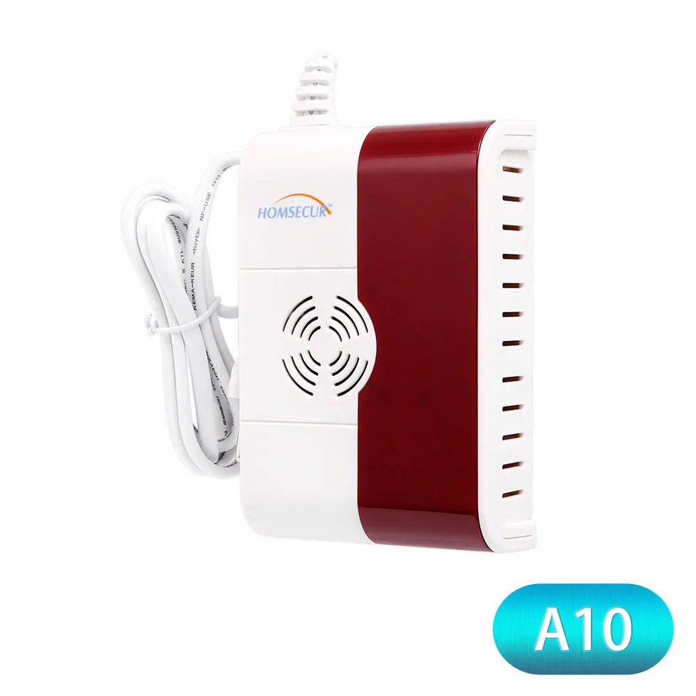 HOMSECUR DIY беспроводная домашняя безопасность wifi GSM Сигнализация приложение пульт дистанционного управления RFID карта Arm Disarm(панель сигнализации LA02 PIR и т. д - Цвет: Gas Sensor