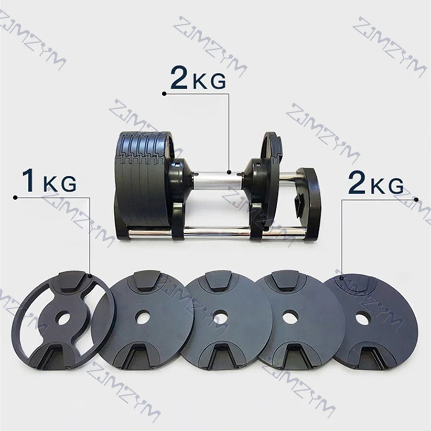 

20KG Dumbbell Adjustable Fitness Detachable Workouts Dumbbells Household Exercise Supplies Arm Muscle Trainer Home Office Gym