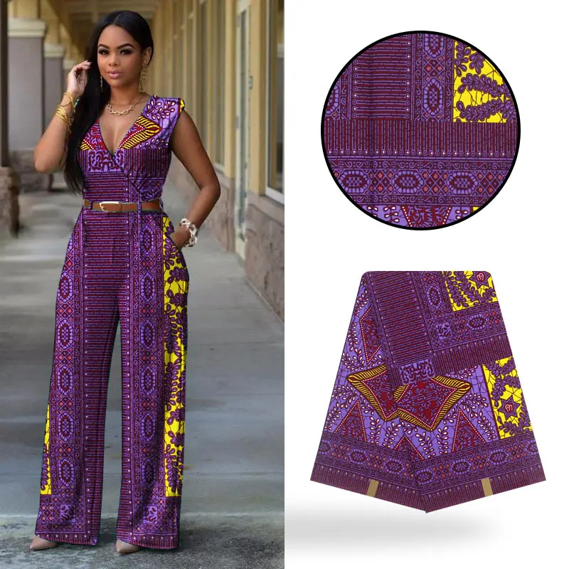 LIULANZHI ткань с воском Анкары s модная фиолетовая африканская восковая Ткань