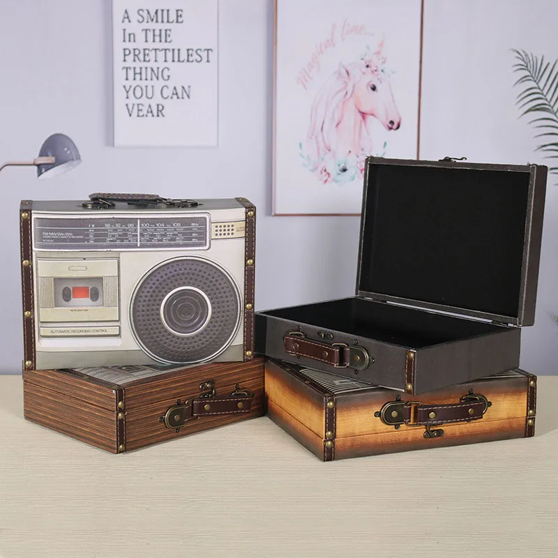 Креативная бытовая техника узоры коробка для хранения чемоданов антикварные