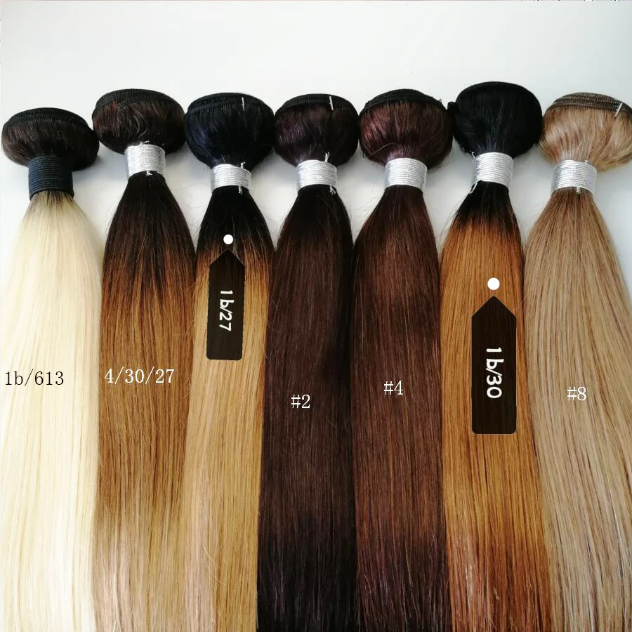 

Bobbi Collection 1 Bundle Color 2 Dark Brown Indian Hair Weave Bundles Color 4 Straight Human Hair Weft Remy Hair Extension