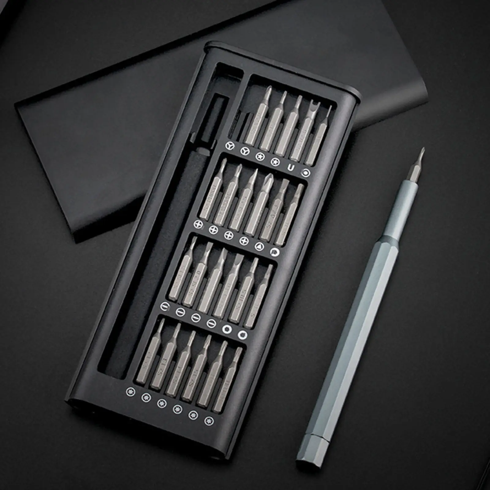Карманный Набор отверток ручной инструмент 25 в 1 с чехлом и магнитной насадкой