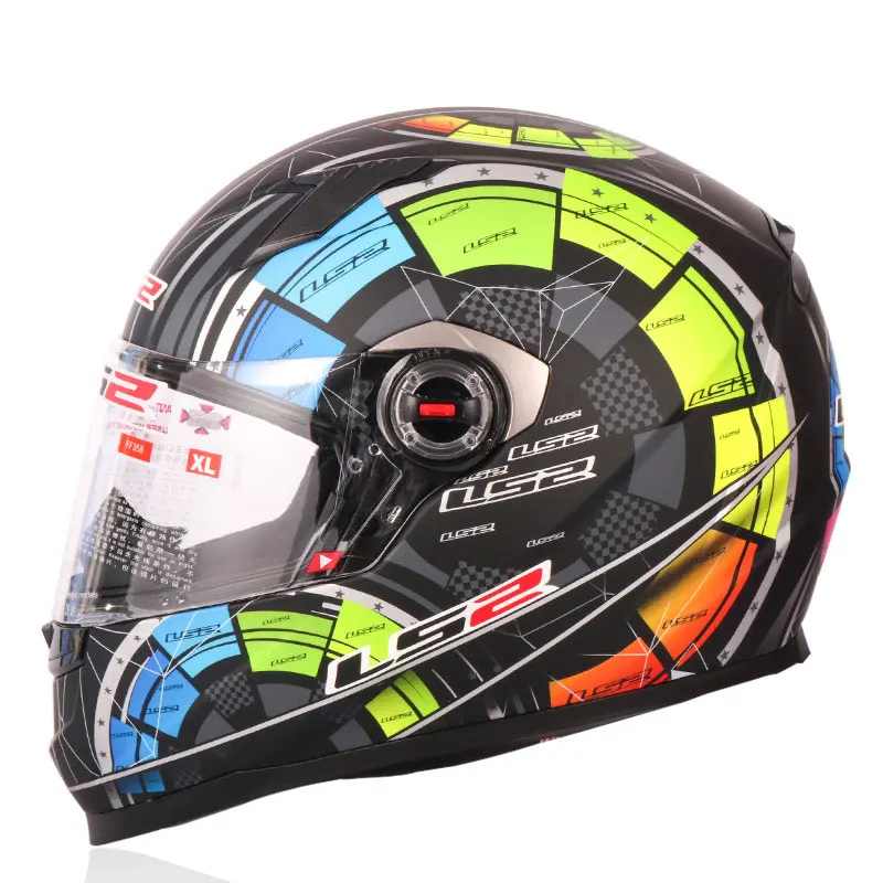 LS2 FF358 анфас бездорожье Мотокросс Мотоцикл мото скутер шлем Casco Capacete ECE - Цвет: Multicolor