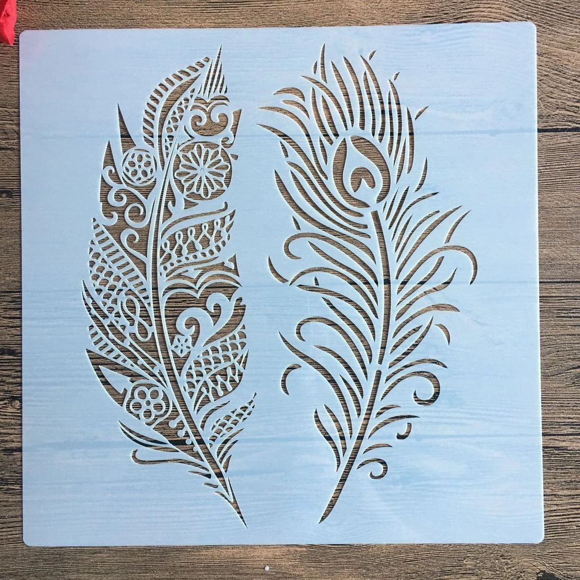 Рельефная визитная карточка Мандала форма для выпечки в виде пера трафареты