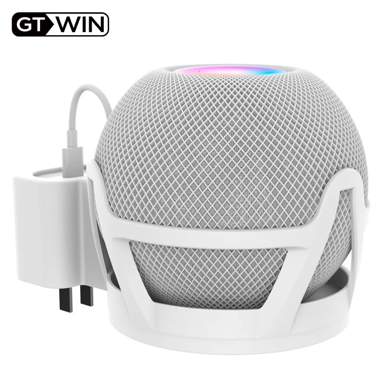 

GTWIN Wall Mount Shelf Stand For apple Homepod Mini Wall Mount Holder Tablet Stand Mount Holder For Home Pod For US/EU/UK Plug