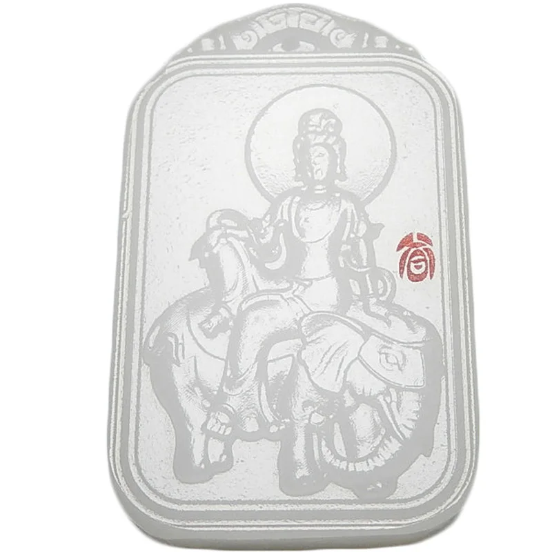 Натуральный Yuguanyin дракон змея патрон Святого кулон человек | Украшения и