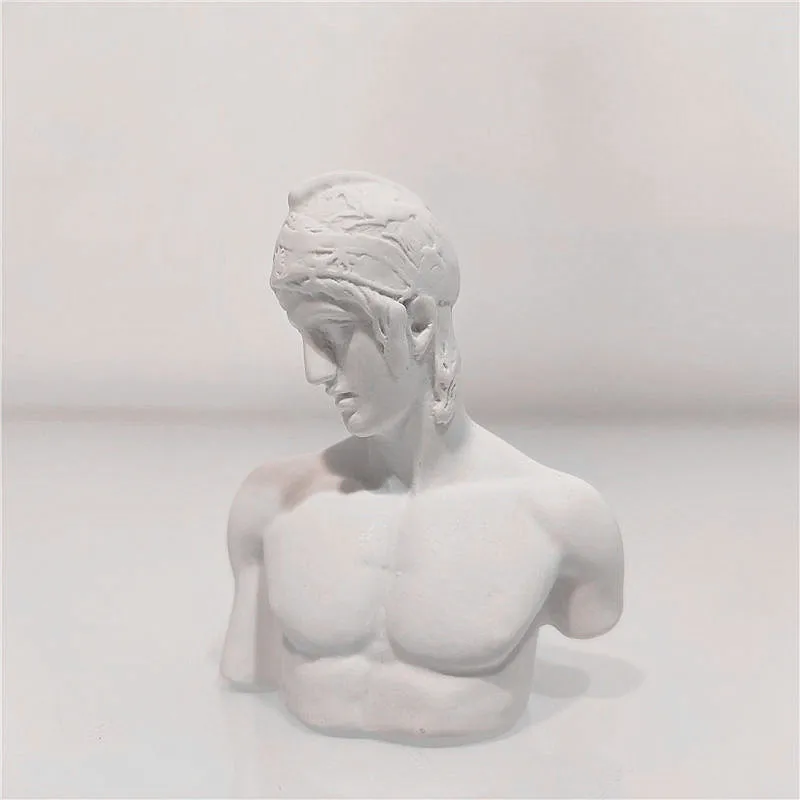 Скульптура греческого героя статуя имитация гипсовой смолы эскиз тренировочная