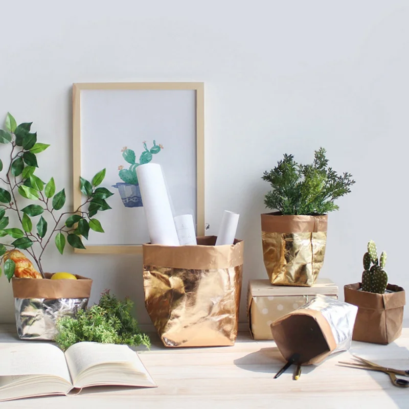 Многоразовый органайзер для косметики крафт-бумажные пакеты