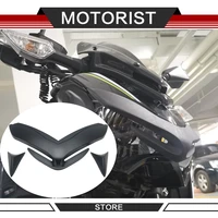 motorcycle front fairing aerodynamic winglets for kawasaki z900 2017 2018 2019 2020 beak nose cone extension cover extender