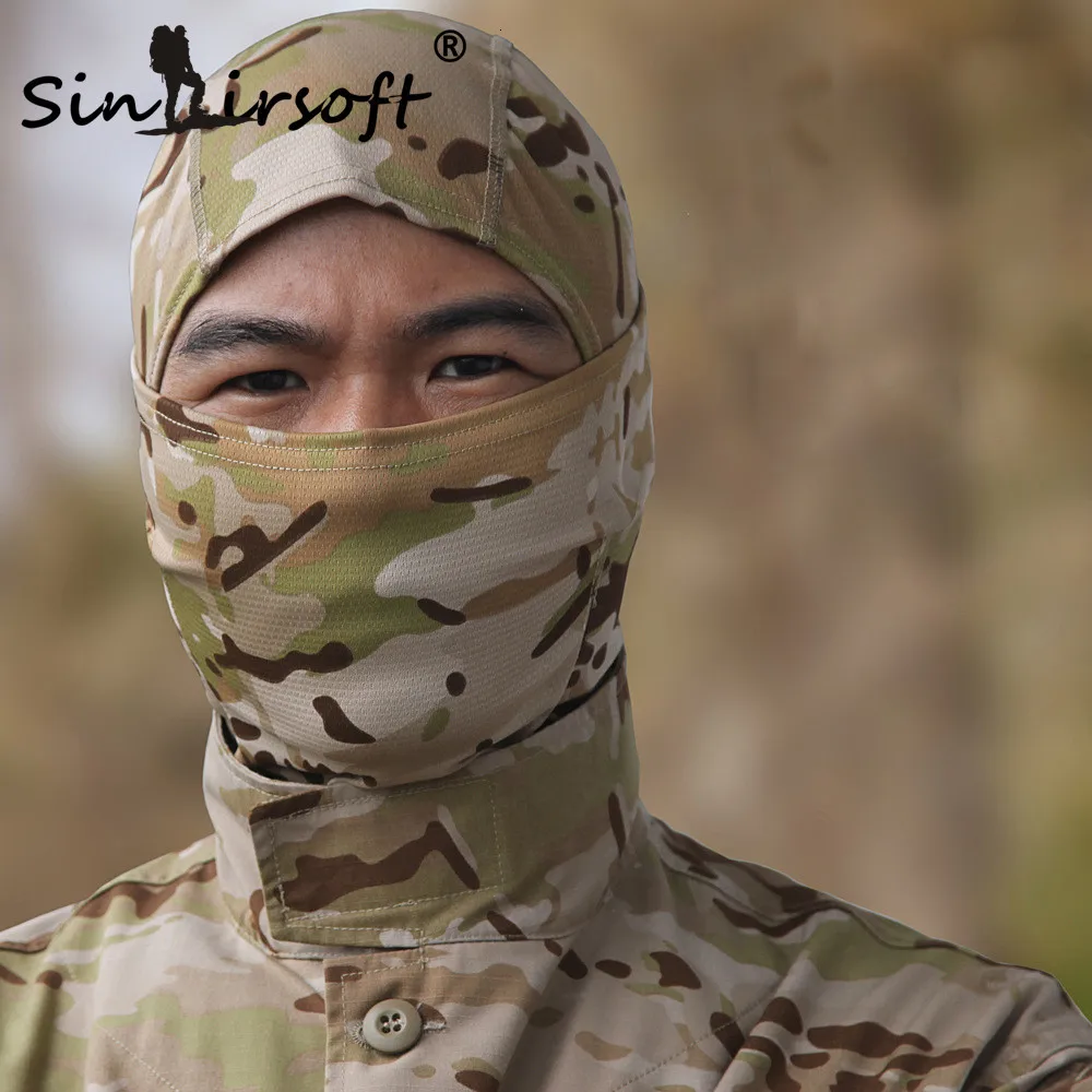 SINAIRSOFT Гремучая Змея Тактический шлем страйкбол охота Wargame дышащая Пылезащитная маска Балаклава маска для лыжного велоспорта полный капюшон