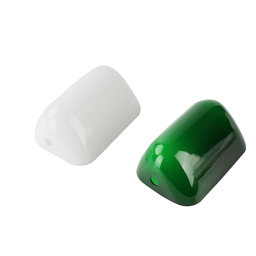 Jade green glass bankers яркая крышка лампы Bankers стеклянный абажур запасной Абажур размер L15 см W9.5 см