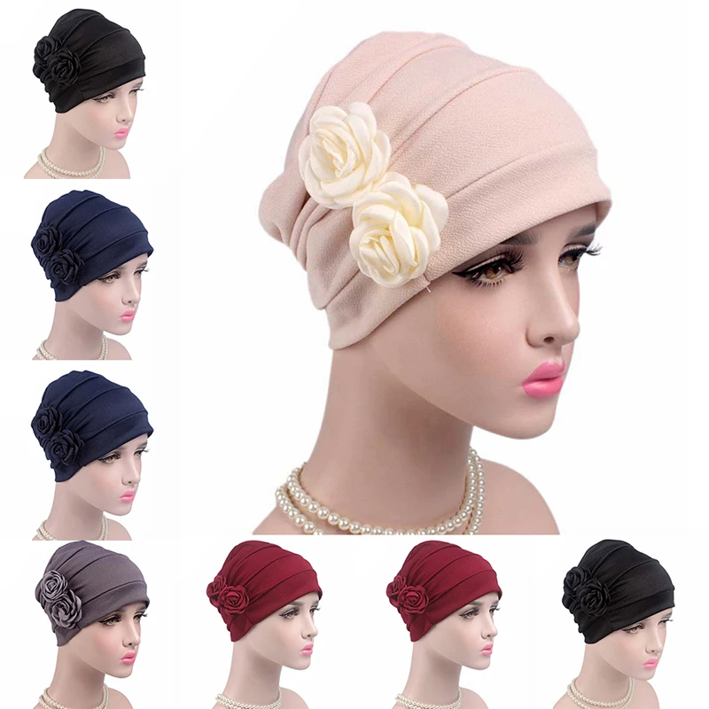 

Women Hijab Turban Hat Lady Cancer Chemo Hair Loss Cap Head Scarf Wrap Cover
