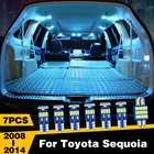 Светодиодные лампы для салона автомобиля Toyota Sequoia 2008, 2009, 2010, 2011, 2012, 2013, 2014, 7 шт.