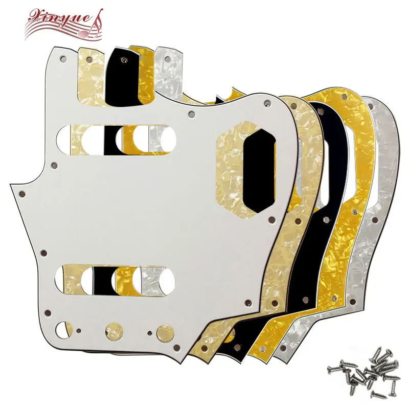 

Xinyue For 10 Scwer Holes US Jaguar Guitar Pickguard Scratch Plate Guitar parts