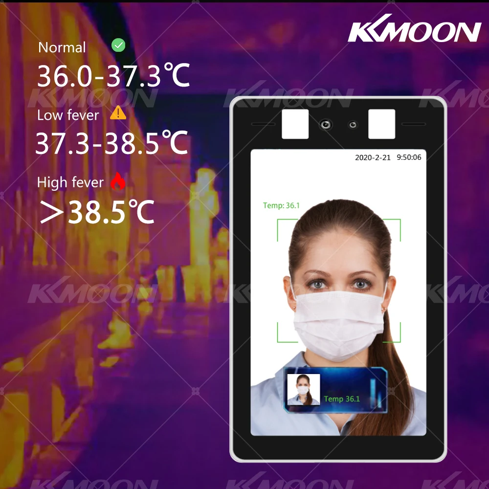 Digital Thermometer Face Recognition Temperature Measurement System Non-Contact Infrared For Entrance /Exit |
