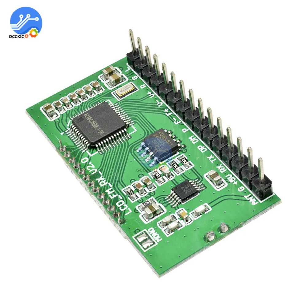 PLL lcd 87-108 МГц цифровой fm-радио передатчик/приемник модуль беспроводной микрофон стерео плата Цифровое шумоподавление