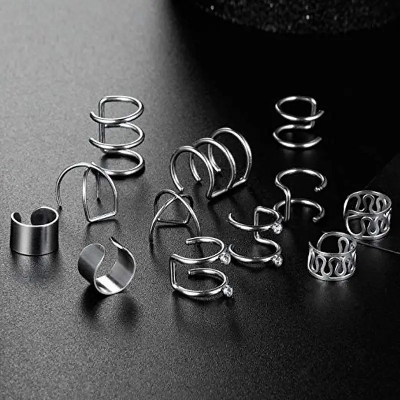 6 пар клипсы для ушей из нержавеющей стали | Украшения и аксессуары