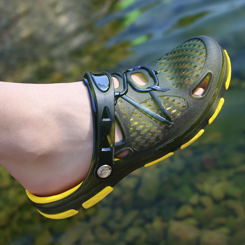 Новинка летние мужские пляжные сандалии мужская обувь уличные туфли желе