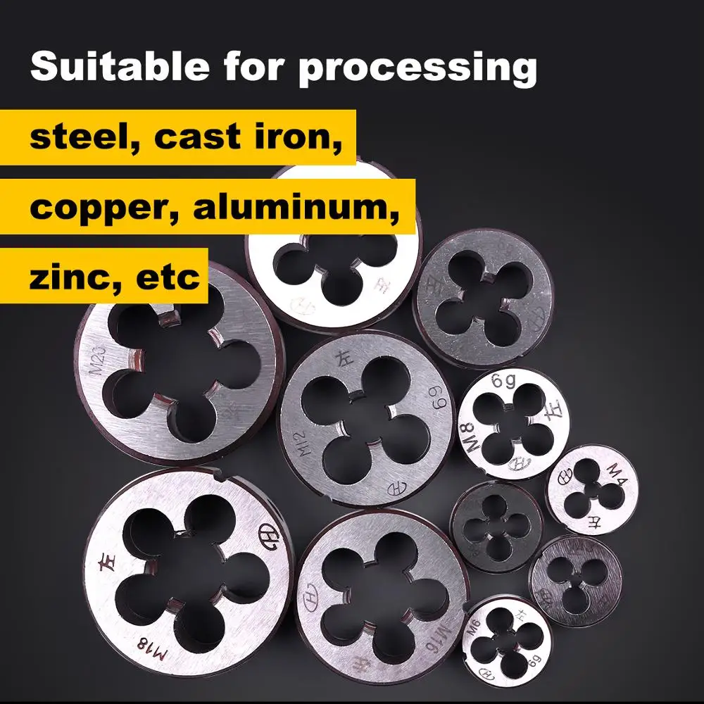 11 шт. набор инструментов для резьбы М3 М20|metric die set|threading diesmetric thread dies |