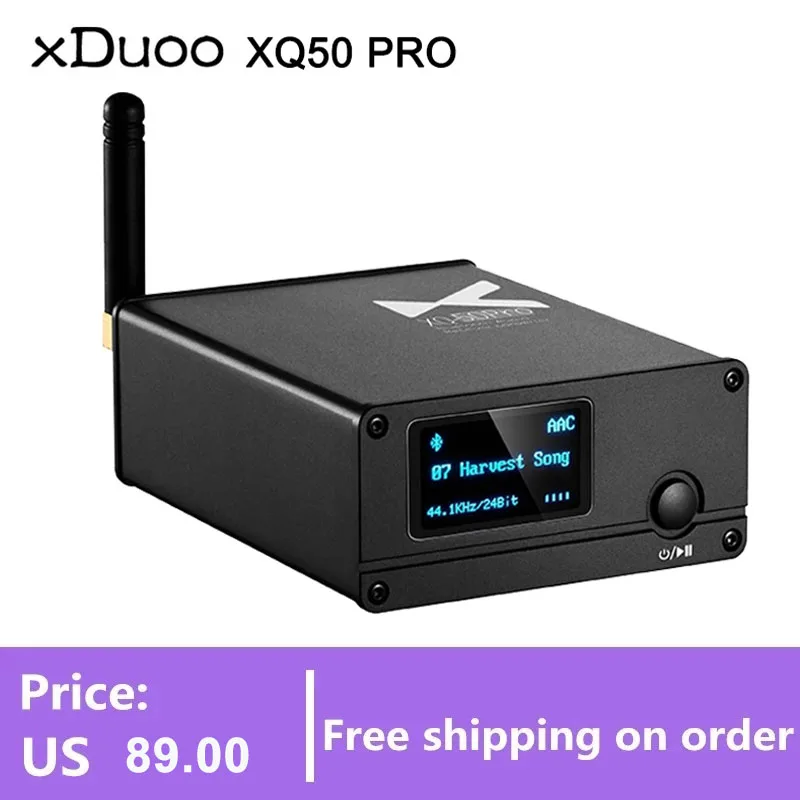 

XDUOO XQ50 pro/ XQ-50 ES9018K2M USB DAC Buletooth 5.0 Audio Receiver Converter support aptX/SBC/AAC Rejuvenate your DAC/AMP