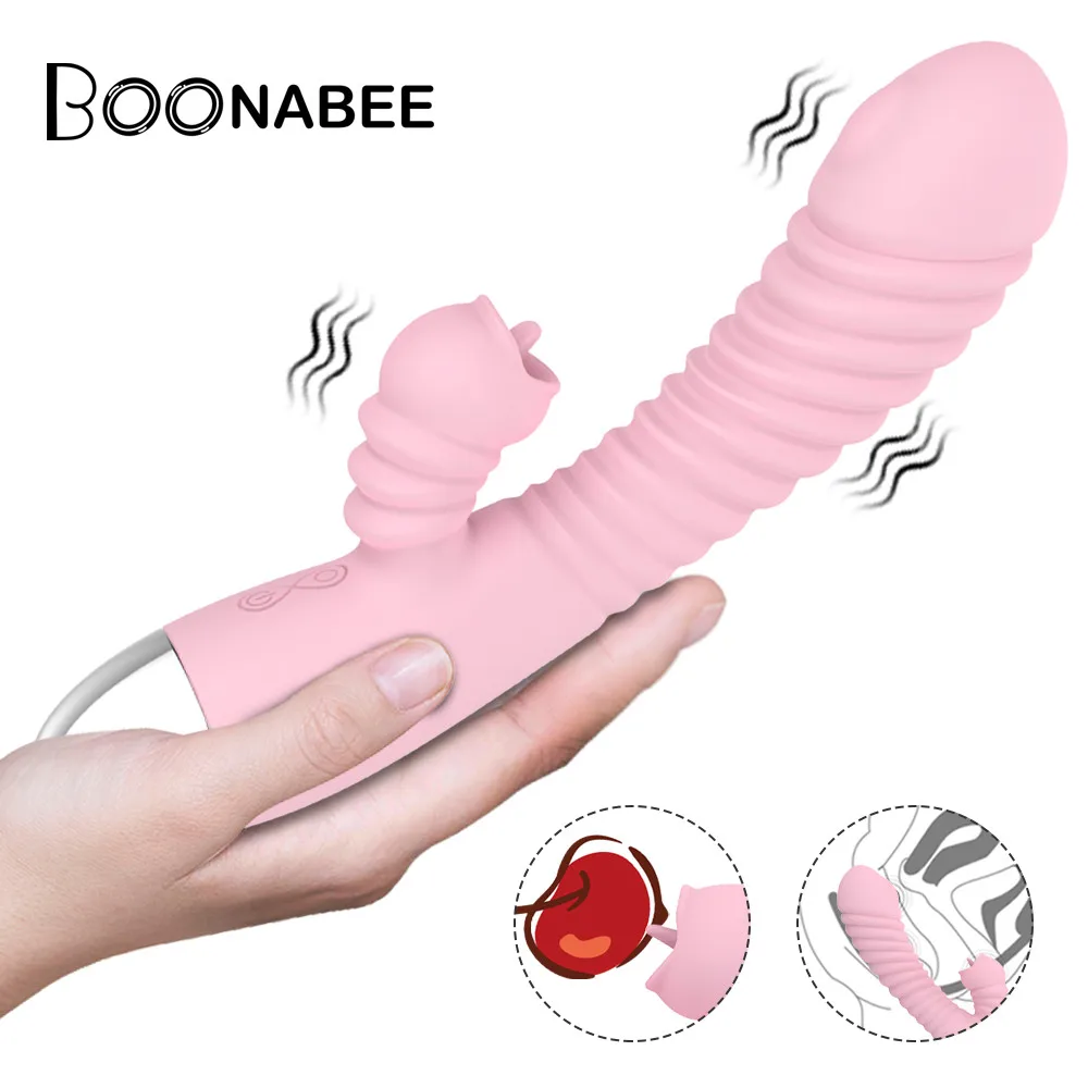 30 Режимы дилдо вибратор язык лизание секс игрушки для женщин точка G Вагина