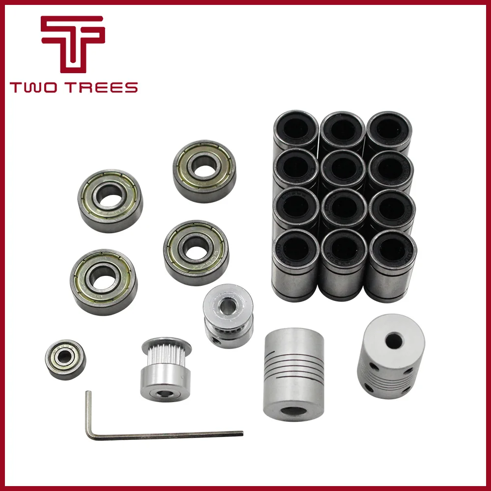 Запчасти для 3d принтера Reprap i3 комплект механизма GT2 шкив грм 608ZZ подшипник LM8UU 624ZZ