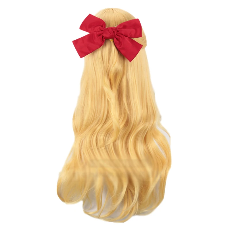 

Sailor Venus Cosplay Wigs Sailor Moon Minako Aino Cosplay Blonde Loose Wave Long Heat Resistant Hair Wig