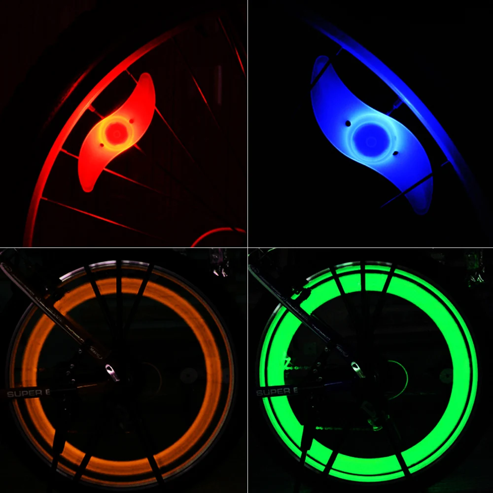

LED Bicycle Wheel Light Cycling Accessories Willow Shape Waterproofl Cycling Lamp Cycling Light Wheel Spoke Lamp Bike Light