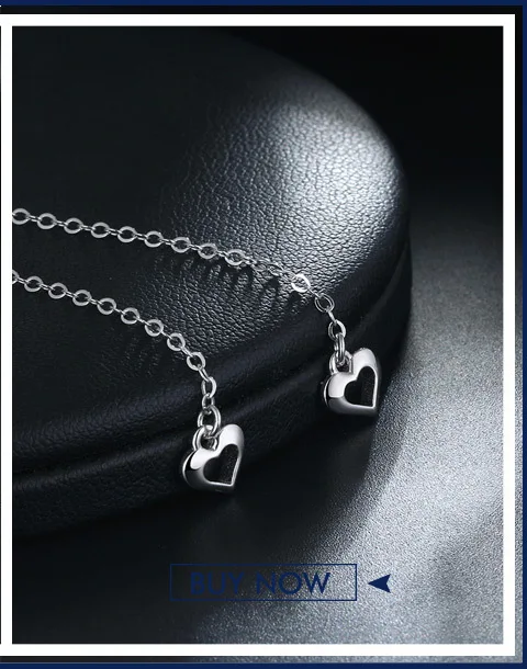 ORSA JEWELS подлинное 925 Серебряное ожерелье и подвеска в форме сердца Очаровательная подвеска блестящая роскошная женская Праздничная бижутерия SN120