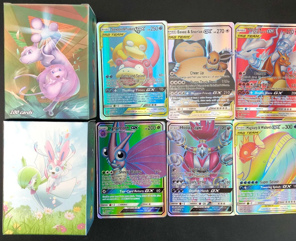 GX EX игра коллекция бумаги торговли Pokemones карты для Funs подарок детям английский язык игрушки