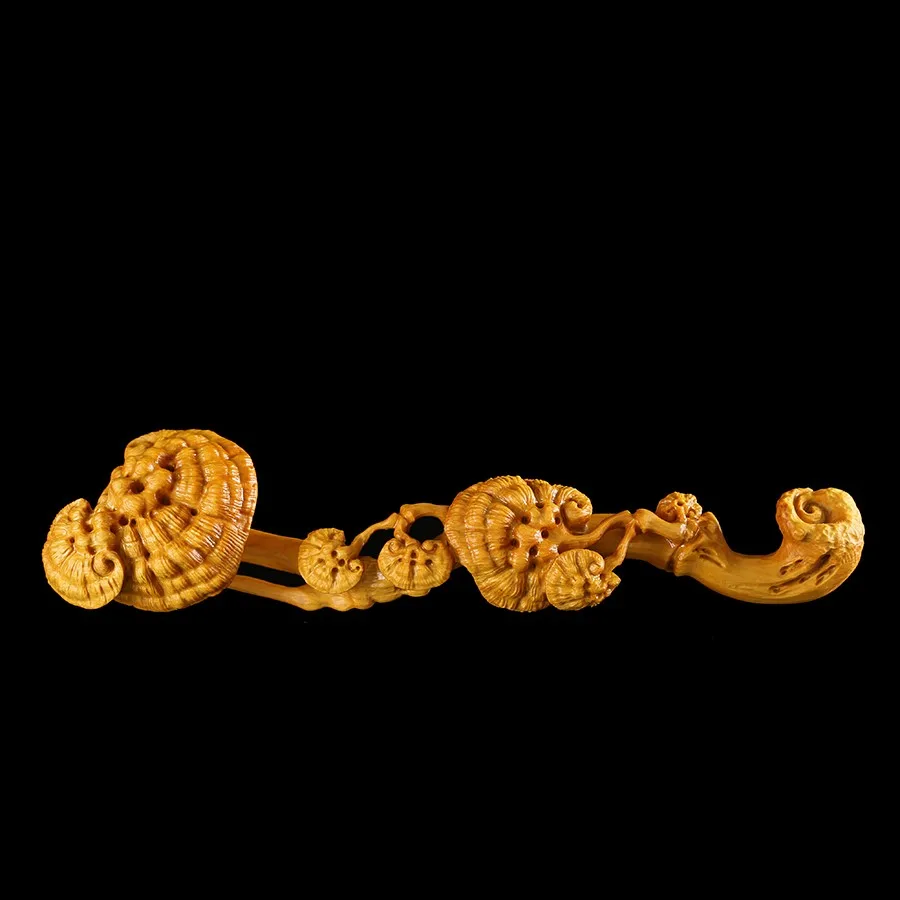 Фигурки Ganoderma Lucidum Ruyi поделки из массива дерева подарки коллекция ручной работы