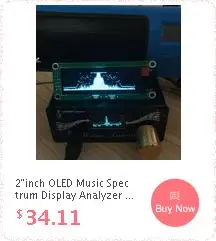 " дюймовый OLED музыкальный анализатор спектра MP3 автомобильный ПК усилитель аудио индикатор уровня музыкальный ритм анализатор VU метр