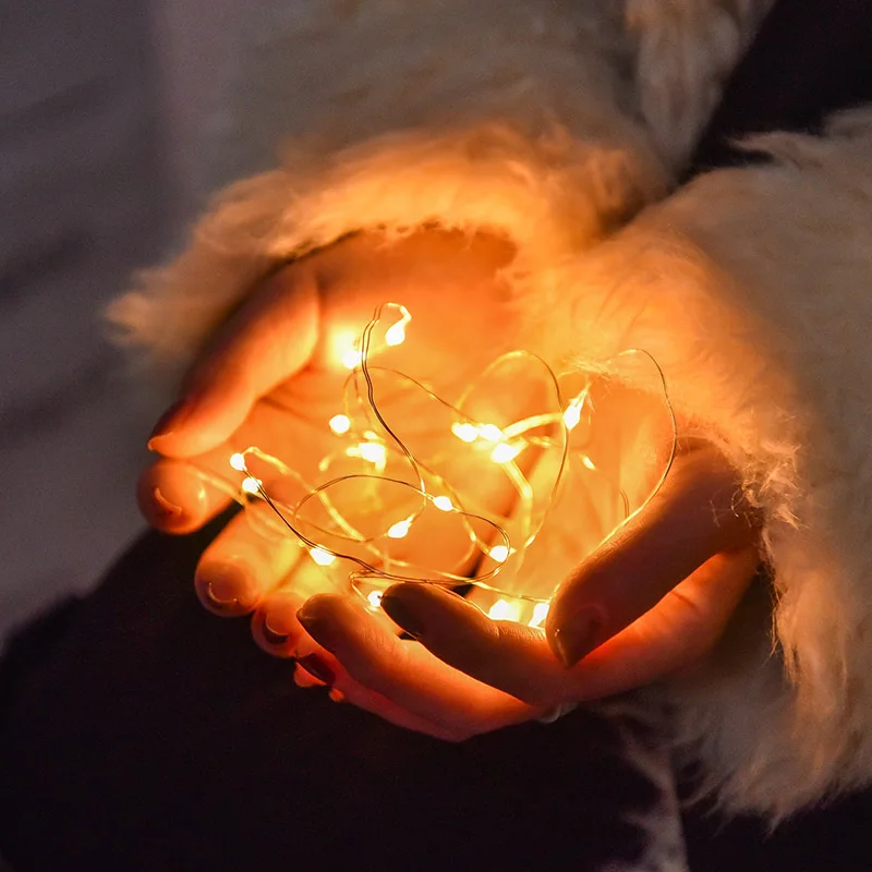 Светодиодная Водонепроницаемая Гирлянда для дома и сада 2/5/10 м | Освещение