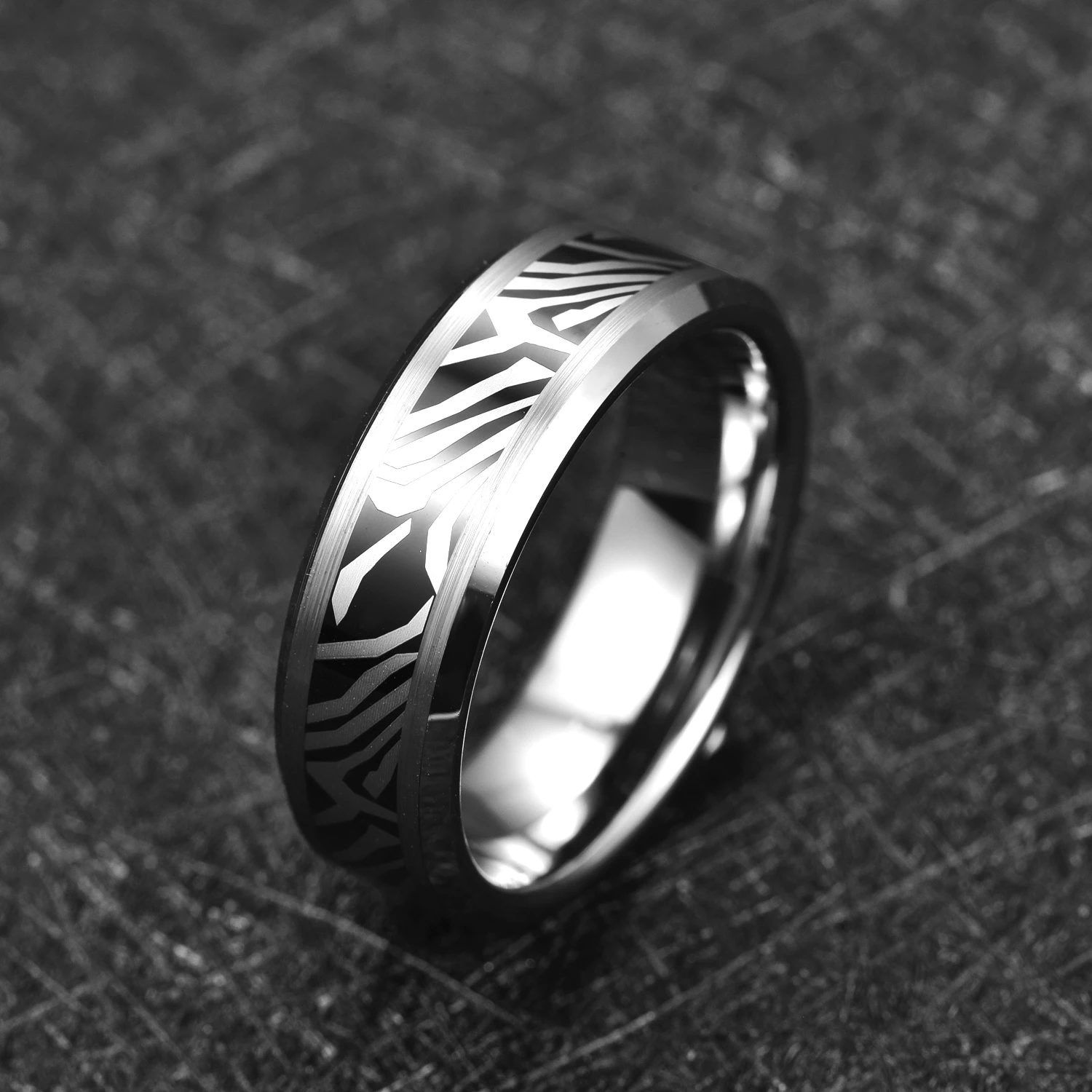 Мужские кольца из углеродистой стали серебристого цвета 8 мм кольцо вольфрамовой