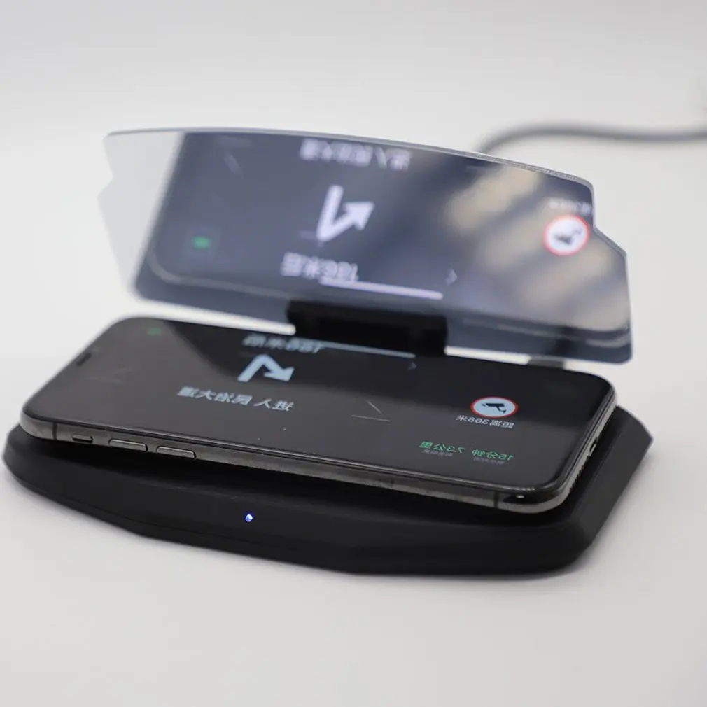 Многофункциональный кронштейн HUD с 3 катушками стандарта QI беспроводное быстрое