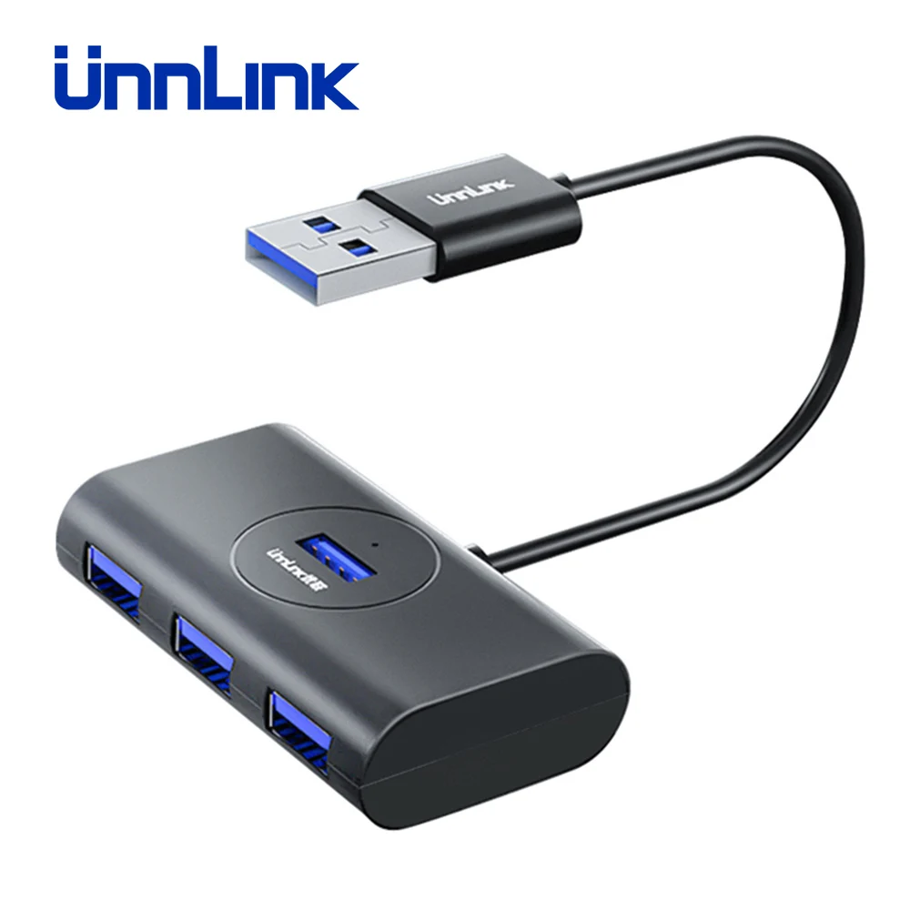 Unnlink usb-хаб 4 порта USB 3,0 высокоскоростной разветвитель 5 Гбит/с USB удлинитель 0,25 м 0,5 м 1 м 1,5 м 2 м для настольных компьютеров и ноутбуков