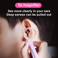 professional 1set rechargeable baby safe visible painless moderate ear cleaner earwax removal tool earpick