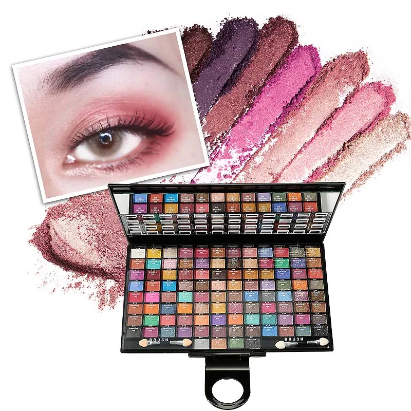 

Hot 100 Colors Eyeshadow Powder Palette Makeup Collection Kit Cosmetics EY669