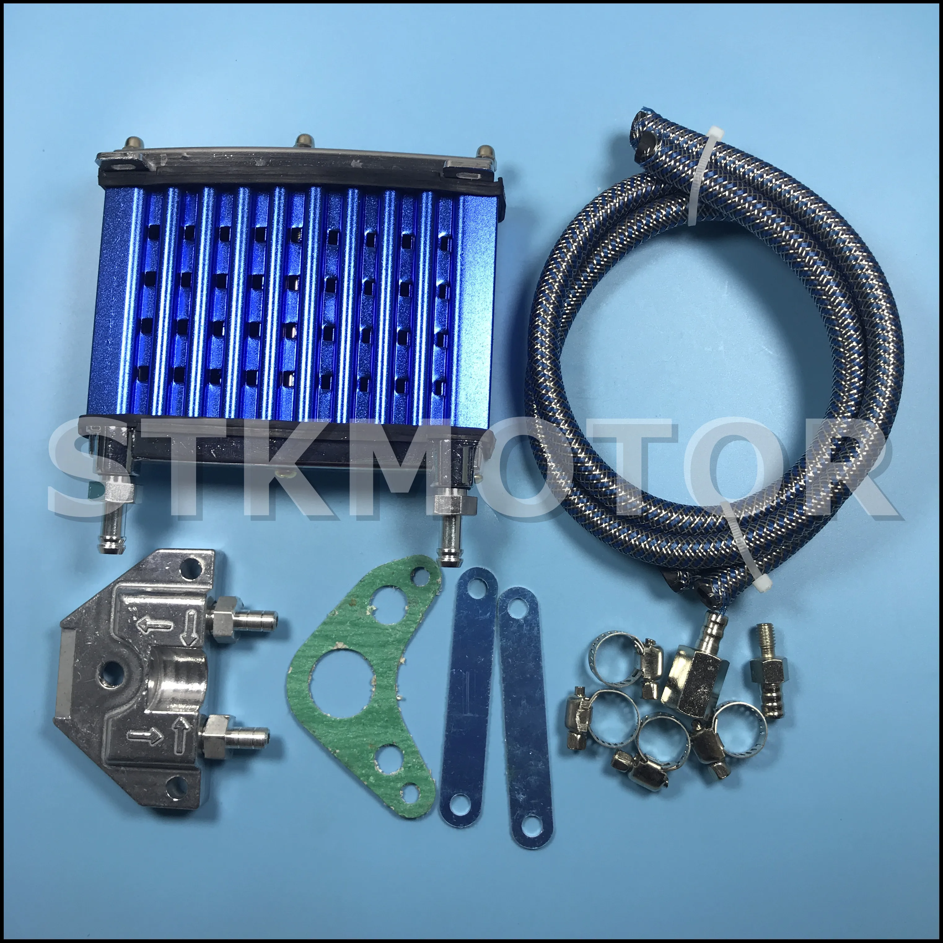 Универсальный мотоциклетный Алюминиевый Масляный радиатор двигателя с ЧПУ