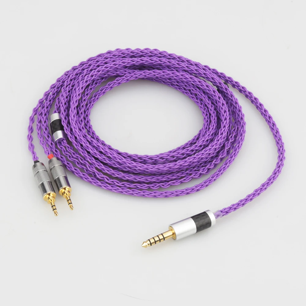 

Audiocrast P819AG 4,4 мм сбалансированный штекер на двойной штекер 2,5 мм штекер совместимый с Hifiman HE400S, HE-400I, двойная версия 2,5 мм, H