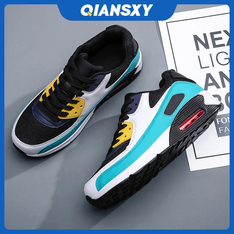 

Кеды QIANSXY мужские для тенниса, повседневные кроссовки, Вулканизированная подошва, дизайнерская обувь для бега и баскетбола