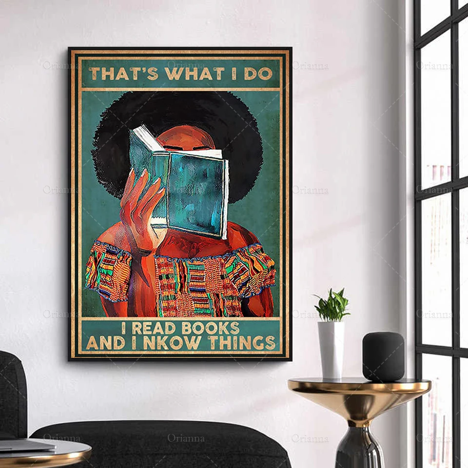 Вот что я делаю читаю книги и знаю вещи плакаты Художественная печать