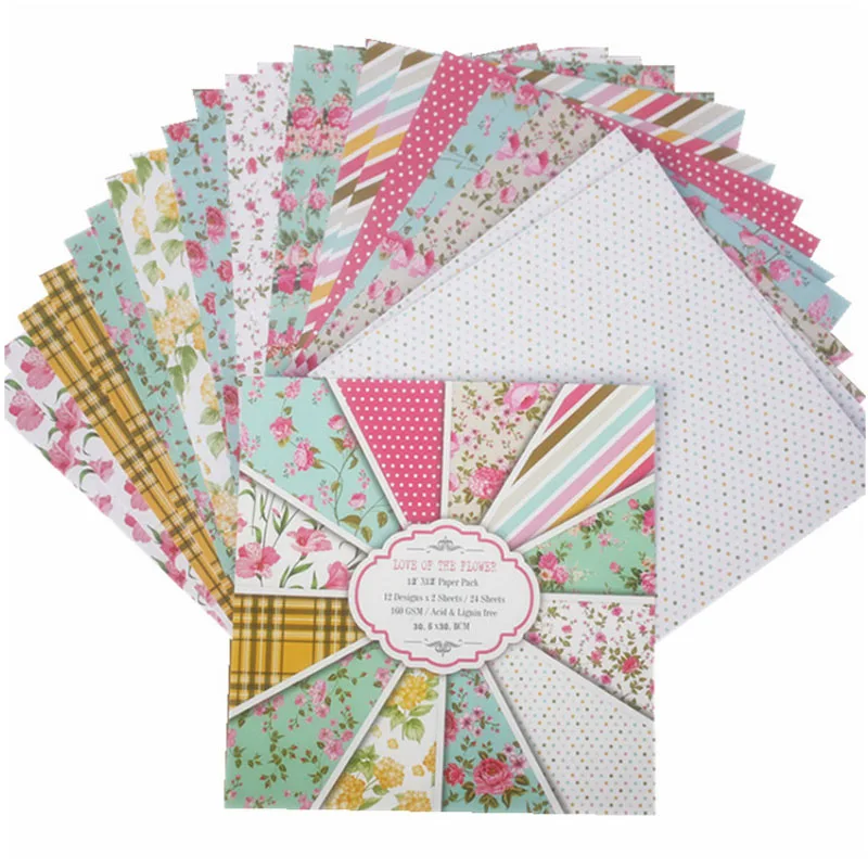 6 Inch Scrapbooking Patterned Paper 24 Sheets Papr Packs | Дом и сад