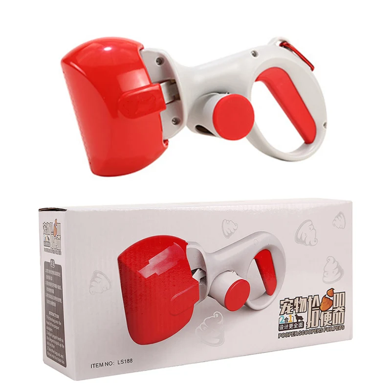 

Cat Pet Travel Foldable Pooper Scooper With 1 Roll Decomposable bags Poop Scoop Clean Pick Up Excreta Cleaner Dog pet Universal