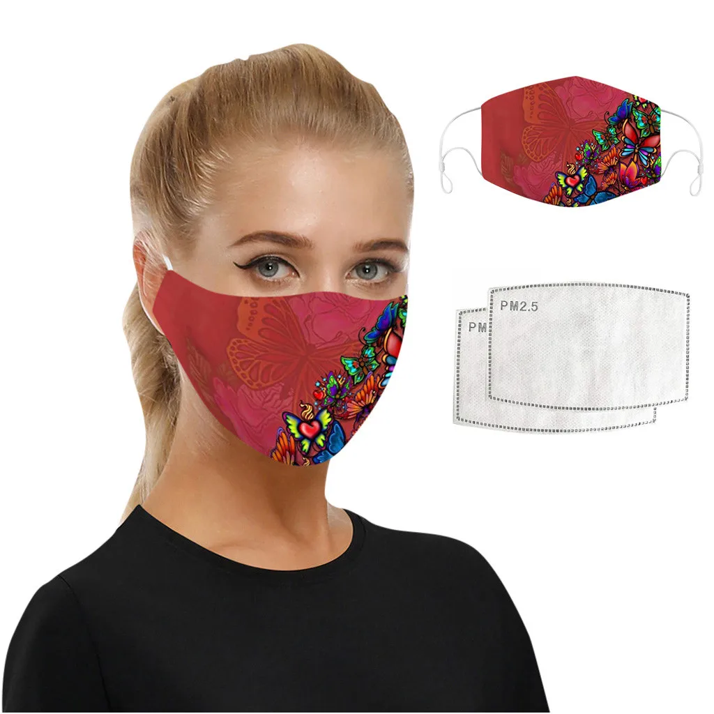 Новый трендовый модный шарф Maskswashable и многоразовый пылезащитный с принтом