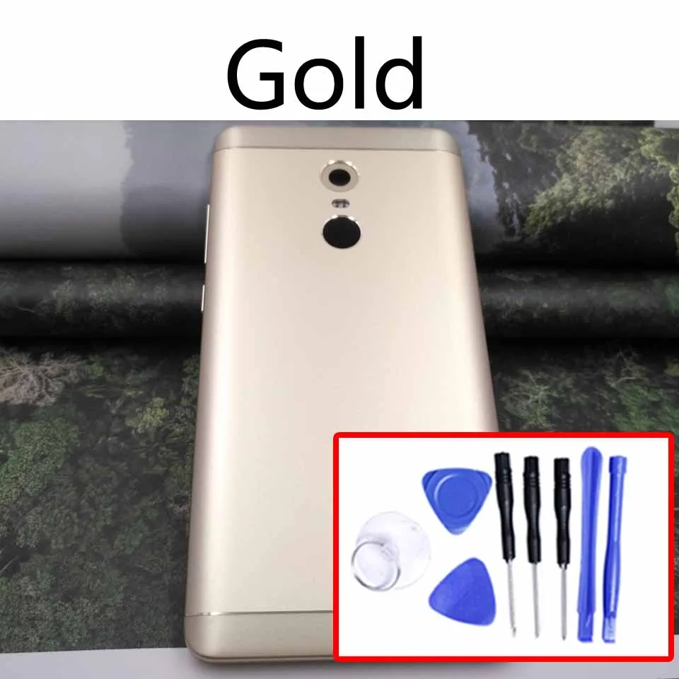 Gold-With tool Note4X задняя крышка батарейного отсека для Xiaomi Redmi Note 4x задняя крышка батарейного отсека чехол на заднюю крышку корпус замена корпуса - Цвет: Gold-With tool