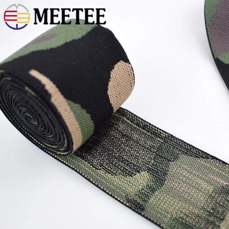 5 метров 38 мм камуфляжная эластичная лента Полиэстеровая одежда сумка для брюк DIY