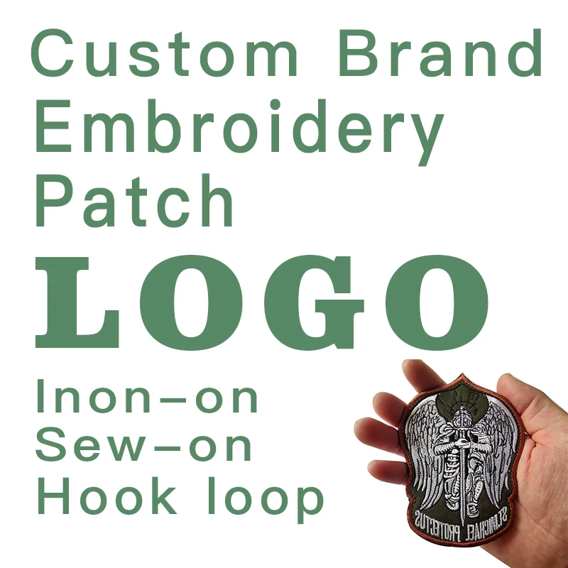 Нашивки из ПВХ с вышивкой на заказ военные бирки вашим собственным логотипом