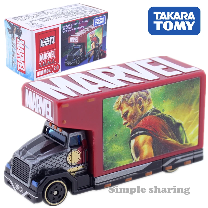 

Takara Tomy Tomica Marvel Tune Mov.2 Ad Truck Mighty Thor Battle Royal Model литой под давлением автомобиль забавные детские куклы Волшебные Поп Детские игрушки