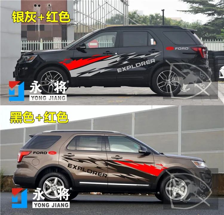 

Наклейка для автомобиля Ford Explorer, Внешнее украшение кузова, модная наклейка, персонализированная наклейка